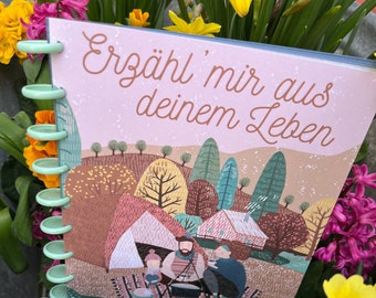 Erinnerungsalbum "Erzähl mir aus deinem Leben" | Großeltern Enkel Oma Opa Erinnerungen Familienalbum | Muttertag Geschenkidee Ostergeschenk