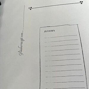 Kochbuch Rezeptordner zum Selbst Ausfüllen – Co‑Cooking Journal – DIY Rezeptalbum mit 18 pages – Geschenk zur Hochzeit, Familie & Freunde image 8