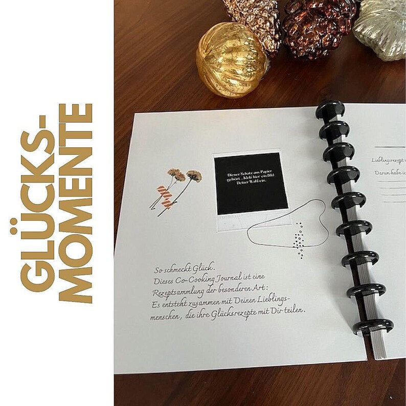 Kochbuch Rezeptordner zum Selbst Ausfüllen – Co‑Cooking Journal – DIY Rezeptalbum mit 18 pages – Geschenk zur Hochzeit, Familie & Freunde image 3