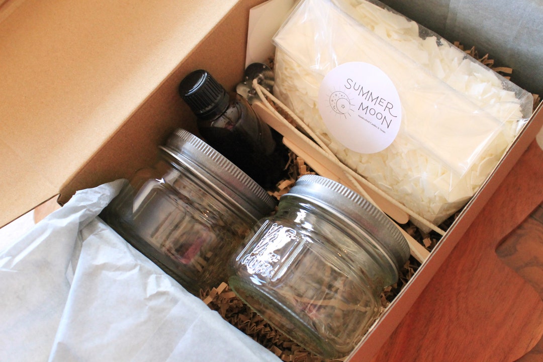 Candle Making Kit, 4oz Candle Mason Jars, Soy Candle Making Kit, DIY