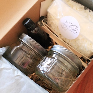 Candle Making Kit, 4oz Candle Mason Jars, Soy Candle Making Kit, DIY Candle Making