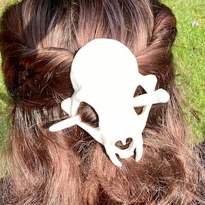 Animal Skull Pin Bun Cover Gothic Hair Accessory