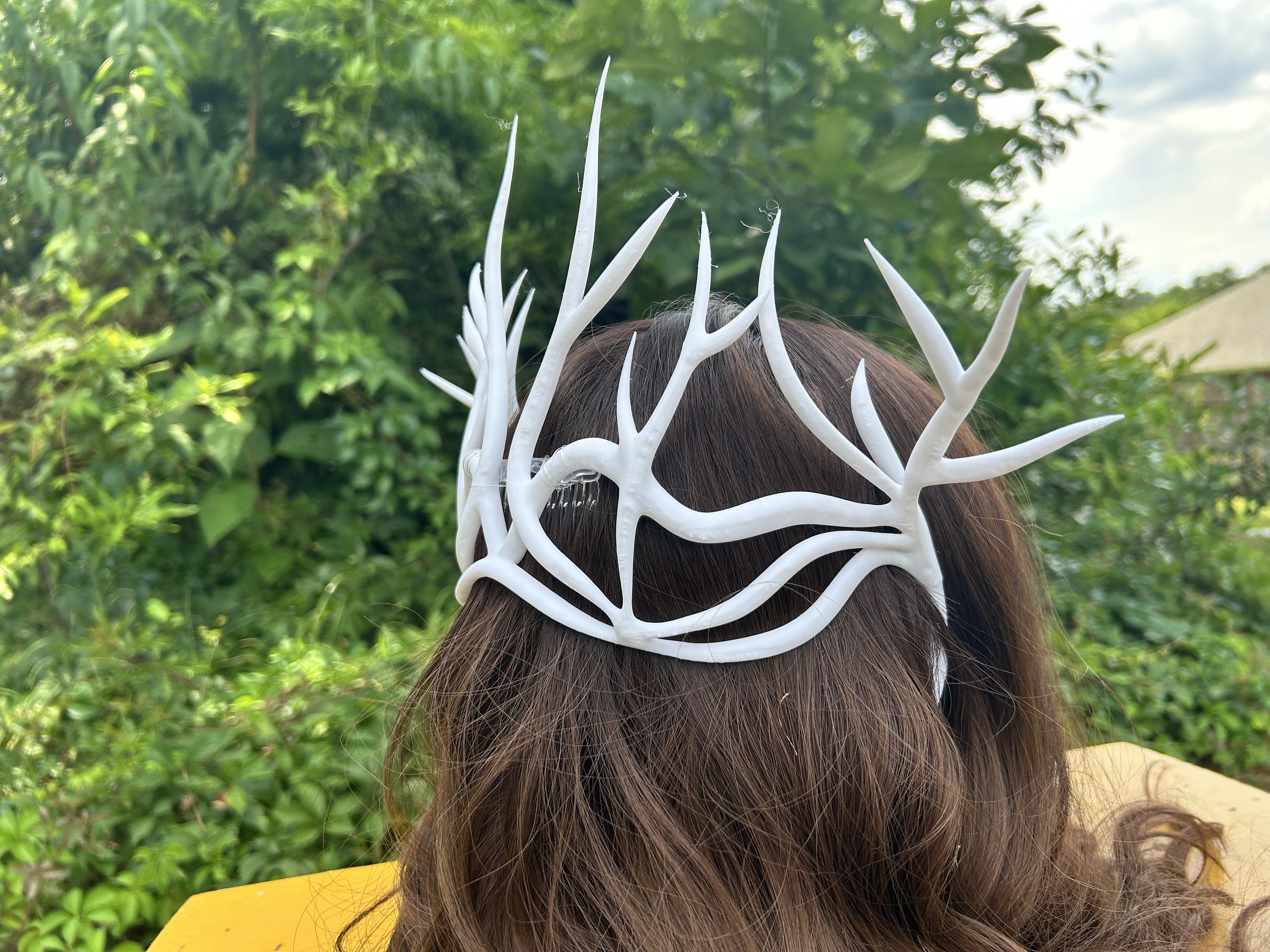 Woodland Fairy Antler Branch Headband for Renaissance Cosplay Amazon.com: MOSTORY Green Woodland Elf Crown - Fairy Antler  main image 3