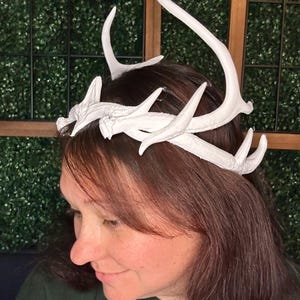 Slim Deer Antler Crown Renaissance Fair Fae