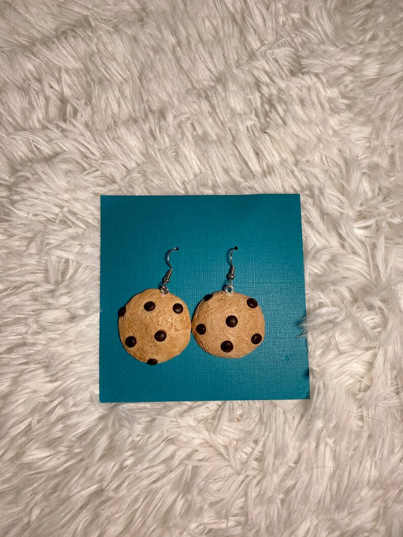 Chocolate Chip Cookie Earrings