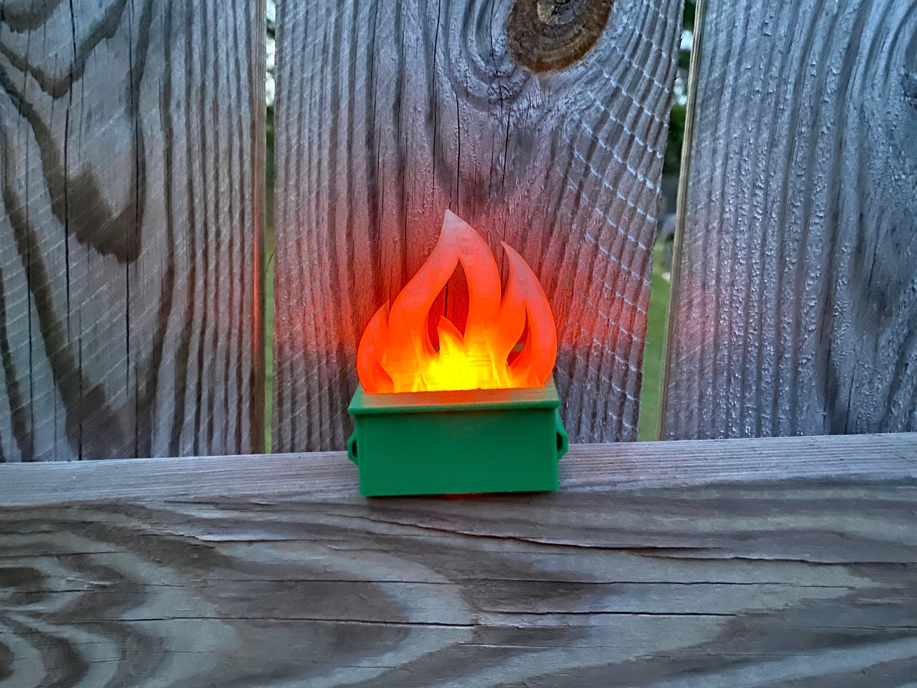 Keep your desk organized with this hilarious dumpster fire pencil