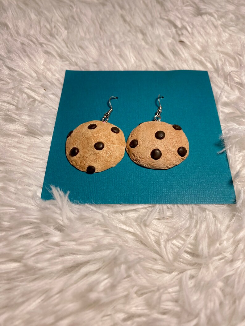 Chocolate Chip Cookie Earrings