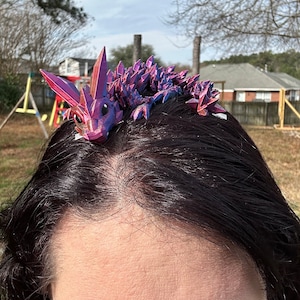 Dragon Hair Accessory, Fantasy, Renaissance, Cosplay, Baby Dragon, Gothic