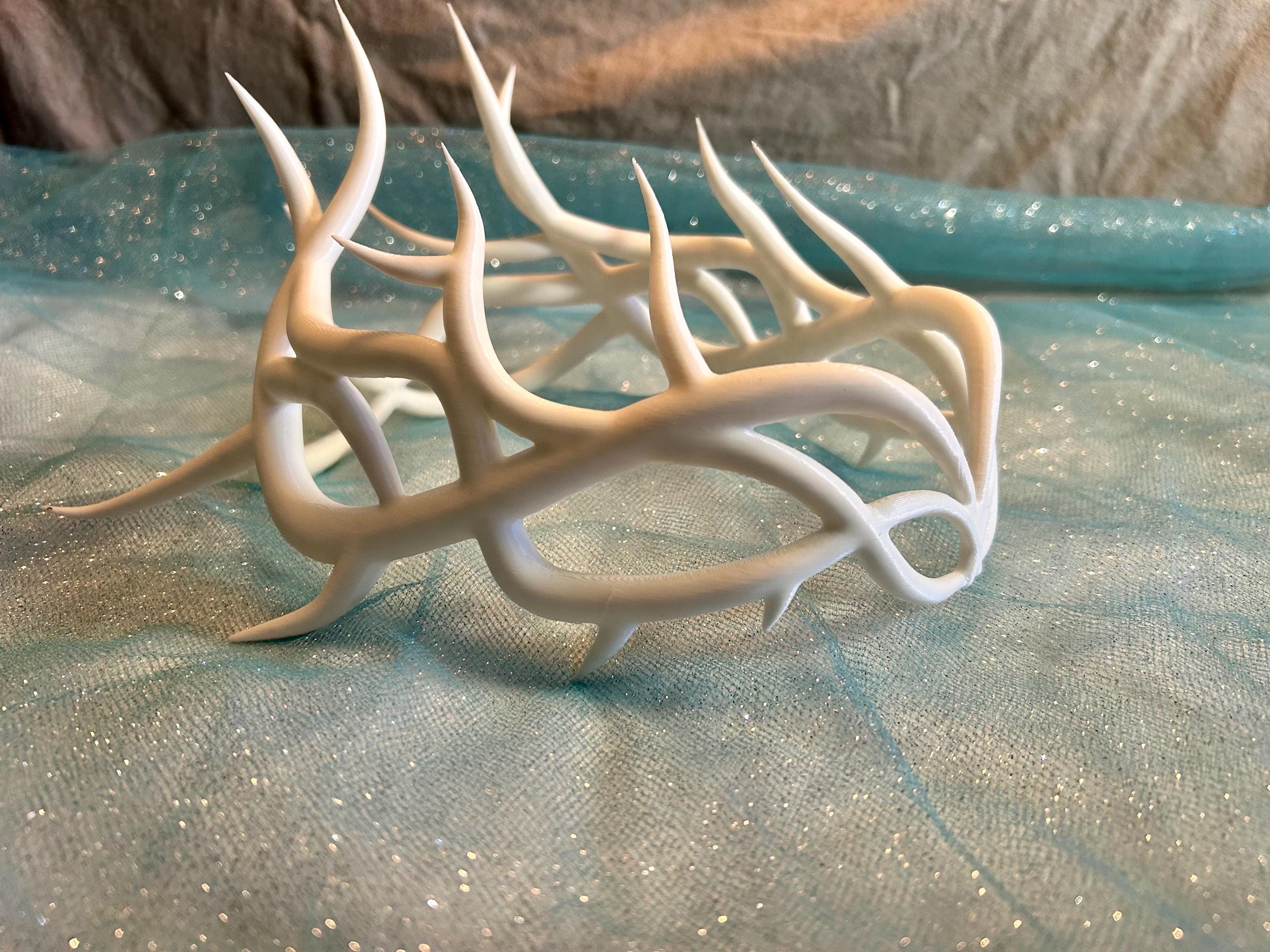Antler Crown, 3D Printed Renaissance Cosplay Headpiece - Etsy