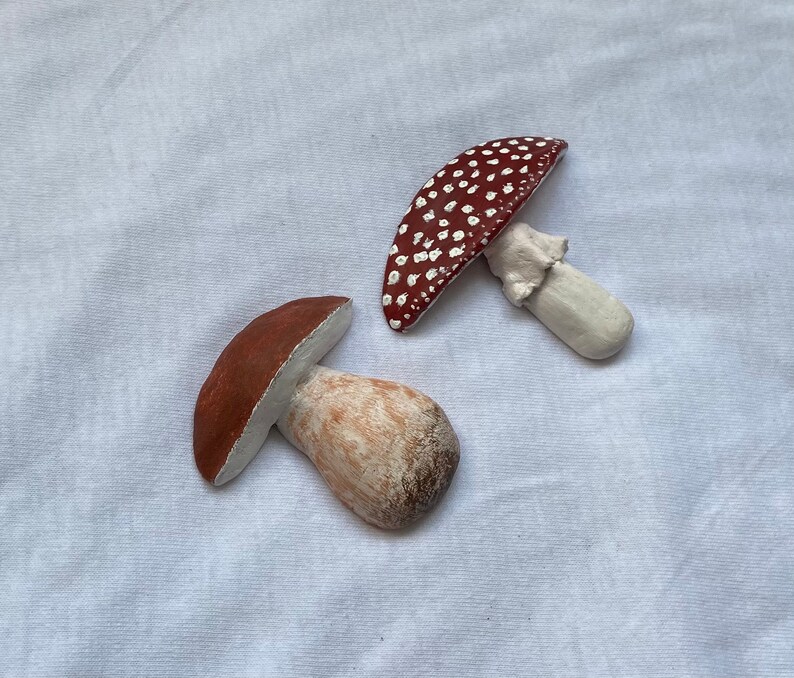 Cute Small Handmade Mushrooms Etsy