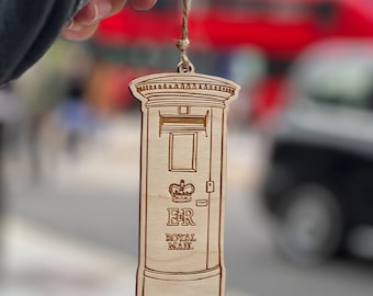 Plywood London British Postbox Decoration Royal Mail