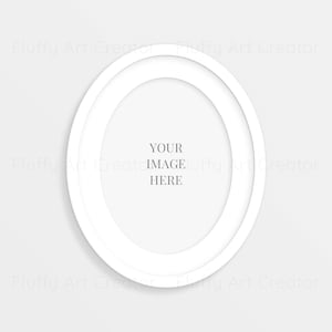 Puede incluir: Un marco circular blanco con doble borde. El texto "YOUR IMAGE HERE" está centrado dentro del marco.