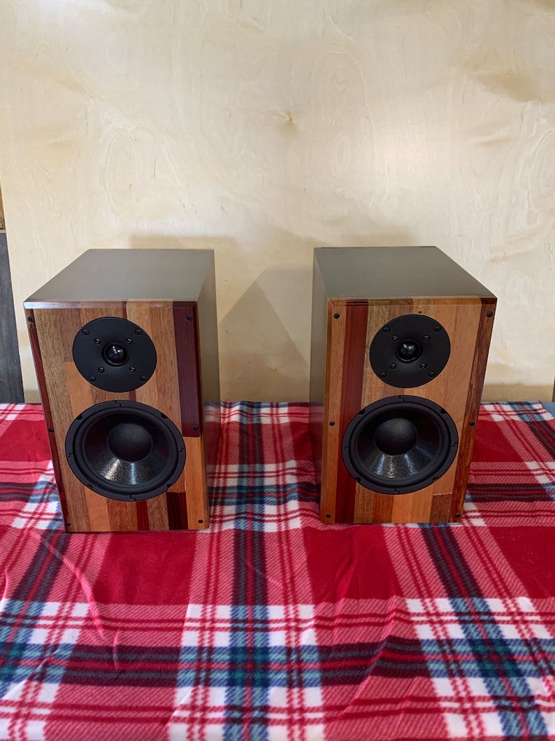 Custom Bookshelf Speakers Made From Reclaimed Wood Etsy