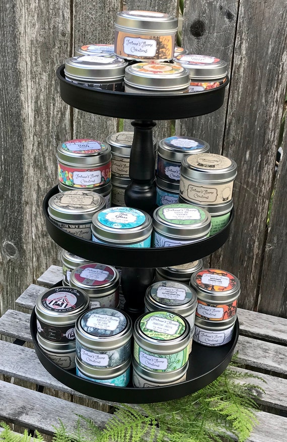 Candle Tins 8 Oz All Natural Soy Candle Tin 8 Oz Candle Tin Metal Tin  Candle Travel Candle 