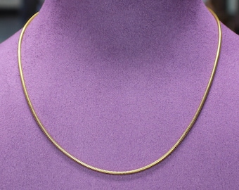 Catena Vintage In Ottone Massiccio 2,5 Mm - Serpente Arrotondato Per Gioielli Fai-da-te (14 Sezioni)