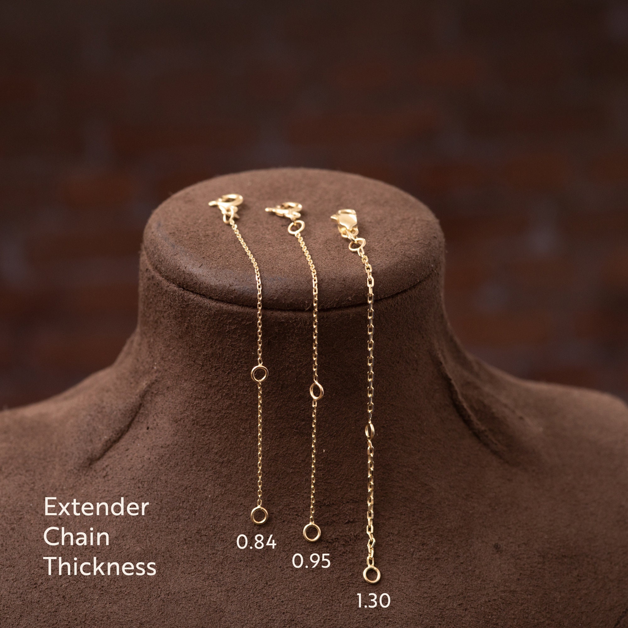 14K Solid Real Gold Necklace or Bracelet Extender Chain Etsy Australia