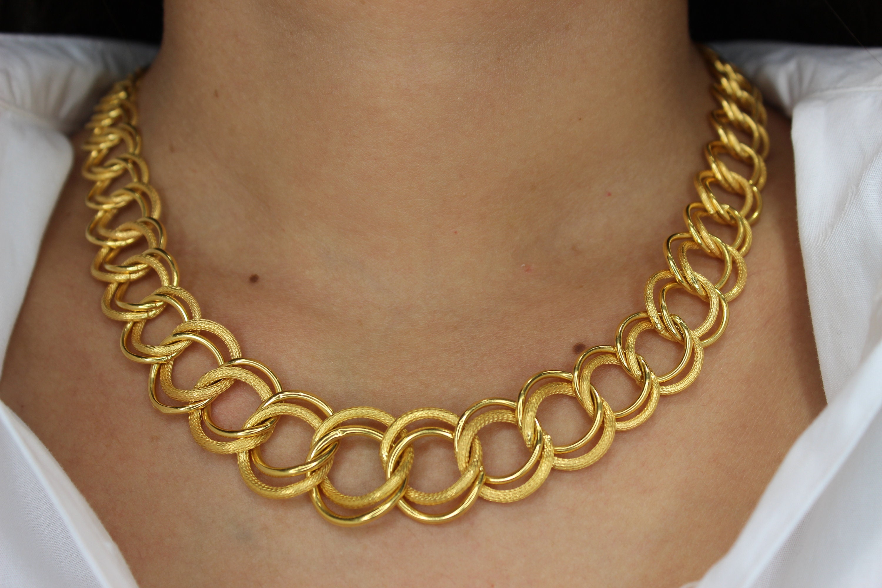 22K Gold Jewelry 22K Solid Gold Necklace Bridesmaid - Etsy