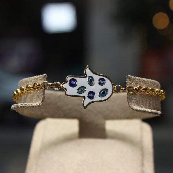 Gold Hamsa Bracelet Etsy