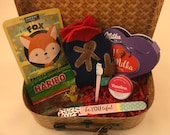Pamper Box, Retro Rattan Suitcase, Hamper,Girls Night In, Treat Yourself, Gift for Her, Woman 39 s Gift, Christmas Present