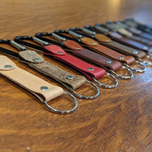 Leather Carabiner Etsy