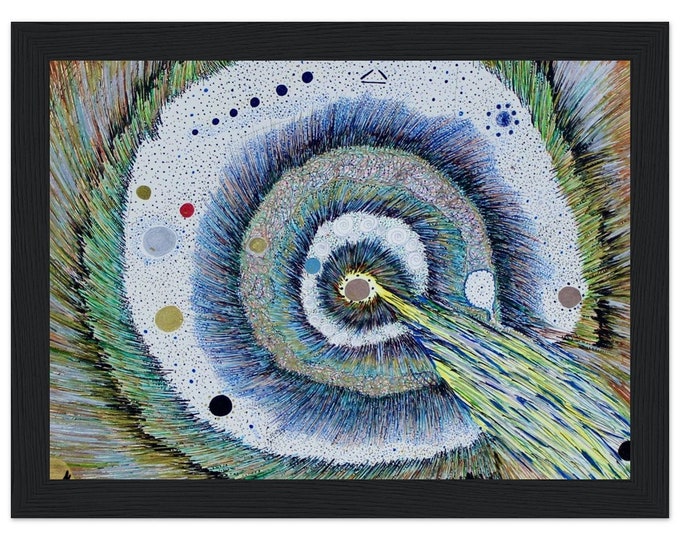 Energy Premium Semi-Glossy Paper Wooden Framed Poster