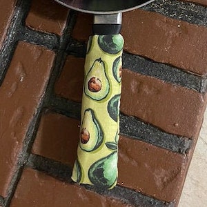 Insulated Iron Skillet Handle, Pan Handle Cover (handmade), unique gifts for her, holidays gift ideas, kitchen decor, Valentine&#39;s Day gift