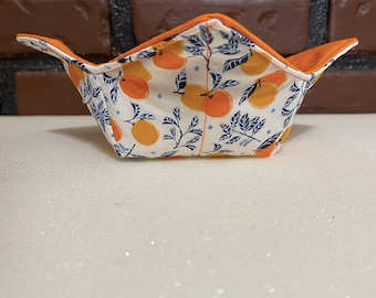 Microwavable bowl cozy reversible handmade, unique gift for her, kitchen decor, Christmas gift, Valentine&#39;s Day gift, Mother&#39;s Day gift