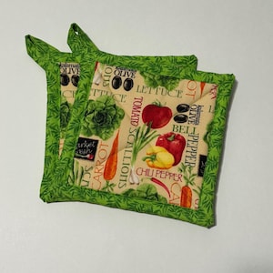 Vegetables Pot Holders (handmade), kitchen decor, kitchen decoration, Christmas gift ideas, unique gifts for her, Mother&#39;s Day gift