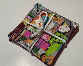 Handmade Cotton Fabric Coaster/ Reusable Coaster/ Eco Friendly Coasters