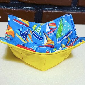 Microwavable bowl cozy reversible handmade, unique gift for her, kitchen decor, Christmas gift, Valentine&#39;s Day gift, Mother&#39;s Day gift