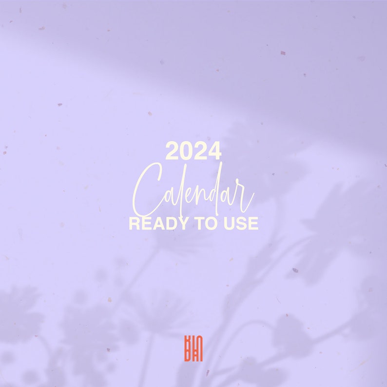 2024 Monthly Calendar Landscape 2024 Printable Monthly Etsy