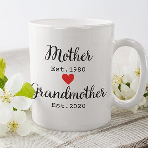 Mom promoted to grandma mug Personalized Mug for Mom promoted to grandma mug pregnancy announcement mom gift for grandma custom mug for her