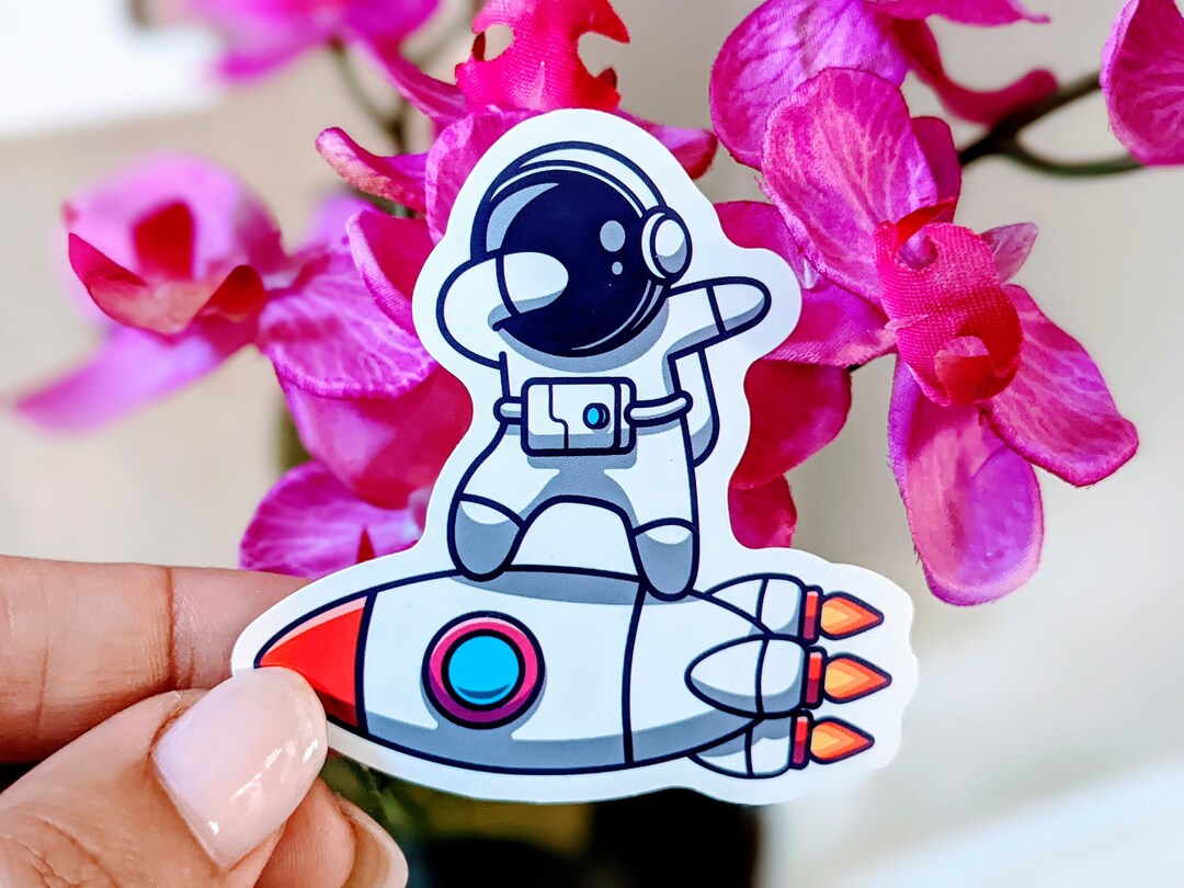 Cute Astronaut Stickers Pack of 10 Assorted Space Sticker for Kids ...