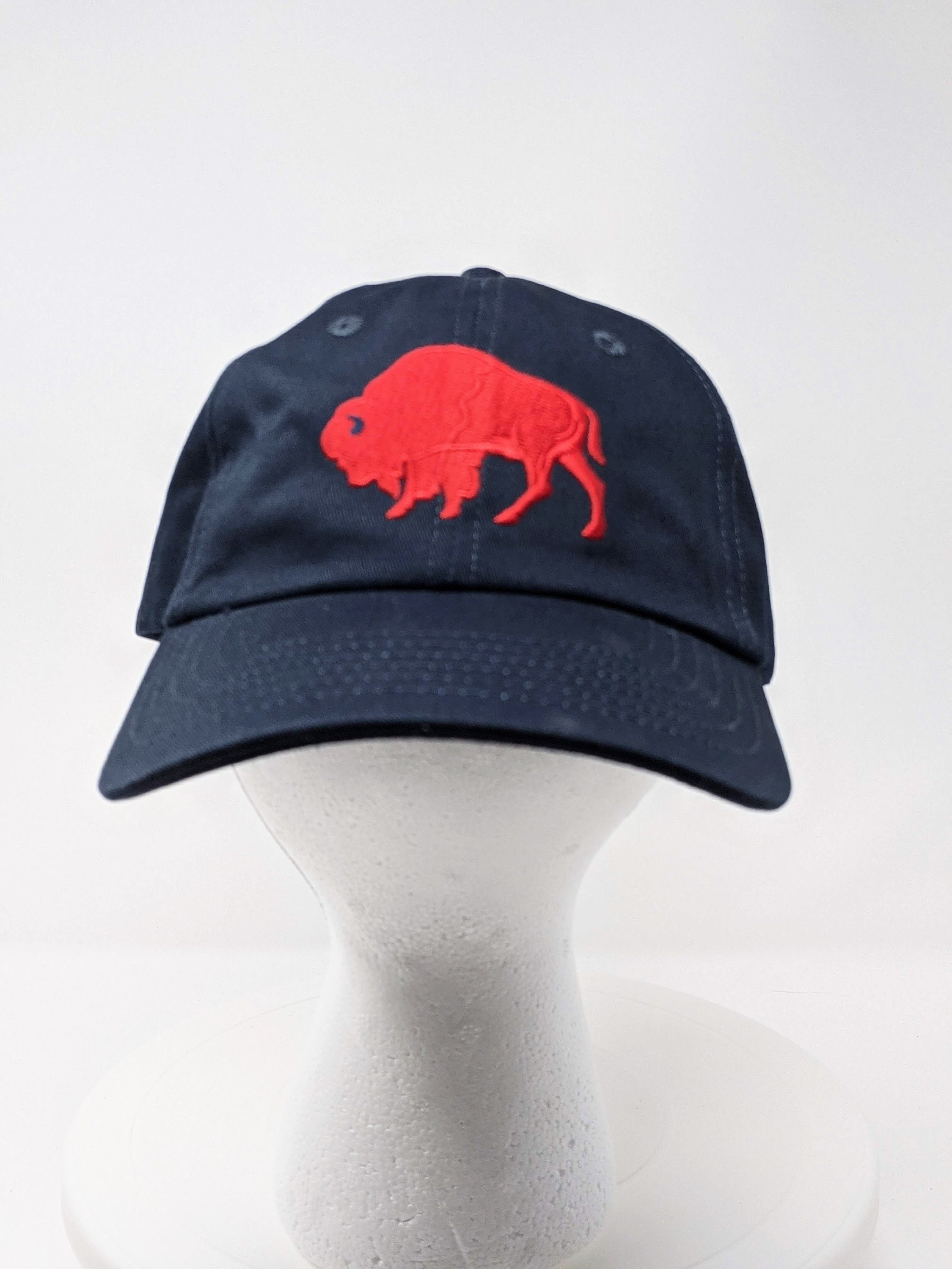 red white and blue buffalo hat