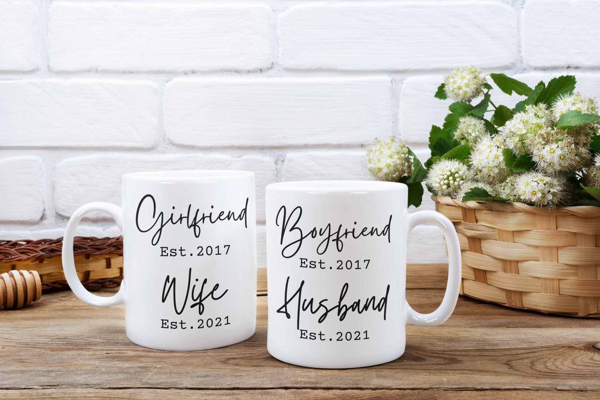 Husband and Wife Mug Gift for Wife Established Mug Engagement Etsy