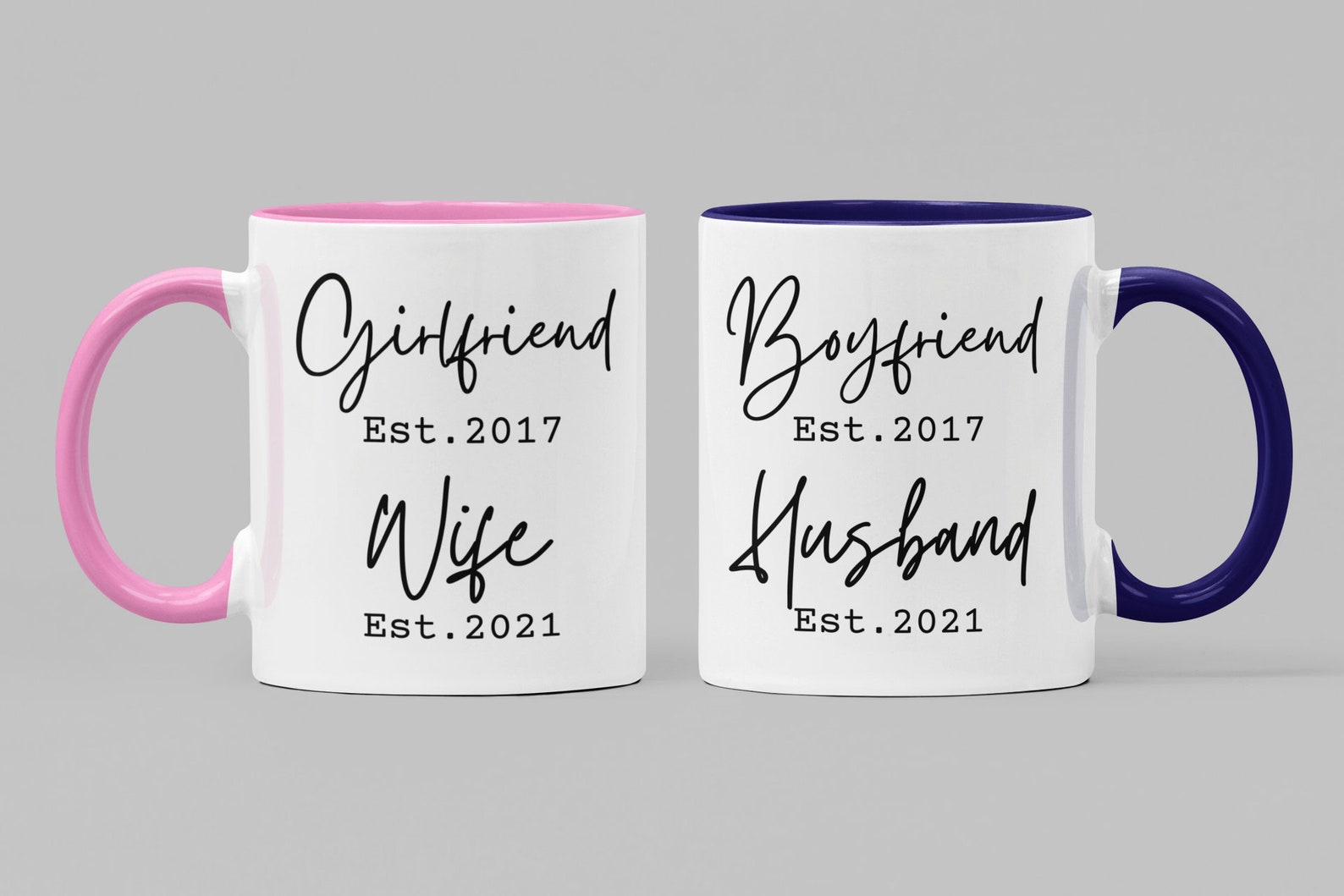 Husband and Wife Mug Gift for Wife Established Mug Engagement Etsy