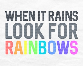 Download Look For Rainbow Svg Etsy