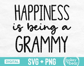 Happiness Is Being A Grammy Svg Grammy Shirt Svg Mother's Day Svg Design Grandmother Svg Mom Svg Files for Cricut Grammy Shirt Design