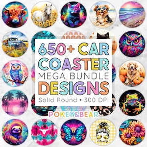 650+ Mega Car Coaster Sublimation Bundle Coaster Png Designs Coaster Sublimation Designs Solid Round Coaster Template Coaster Design Bundle