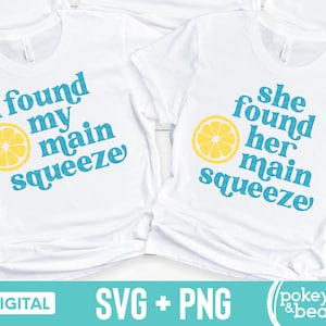 Retro I Found My Main Squeeze Svg Chá de panela com limão Svg Camisas de despedida de solteira combinando Svg Design de sublimação Arquivo de corte