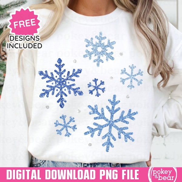 Glitter Snowflake Png Snowflake Sublimation Design Christmas Png Sequin Christmas Dtf Sparkly Snowflake Clipart Snowflake Shirt Png