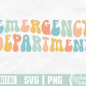 Retro Emergency Department Svg Emergency Department Png Sublimation Design Emergency Room Nurse Svg ER Nurse Svg ED RN Svg