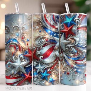 Gobelet patriotique Wrap 20 oz gobelet skinny sublimation design drapeau américain gobelet Png 4 juillet design transparent téléchargement numérique