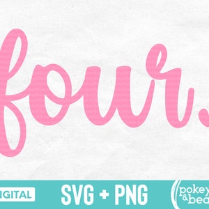Vier Svg 4 Svg vierde verjaardag Svg 4e verjaardag Svg verjaardag Shirt Svg verjaardag meisje Svg vier jaar oude Svg vier Png sublimatie