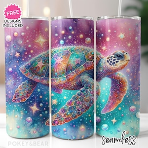 Sea Turtle Tumbler Wrap 20 Unzen Skinny Tumbler Sublimation Design Sommer Tumble Png Strand Tumbler Design Nahtloser Digitaler Download