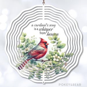 Red Cardinal Wind Spinner Png Sublimation Design Heaven Wind Spinner Sublimation Png Memorial Windspinner Png Door Sign Png Digital Download