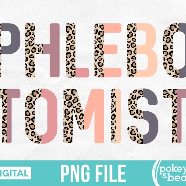 Half Leopard Phlebotomist Png Cheetah Phlebotomist Design Phlebotomist Shirt Png Phlebotomy Png Sublimation Design Download