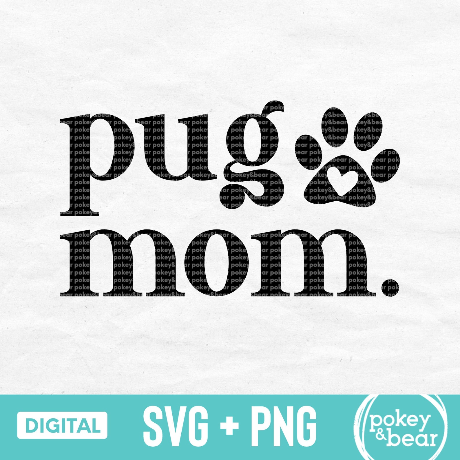 Download Pug Mom Svg Pug Svg Pug Mom Shirt Svg Pug Mom Car Decal | Etsy