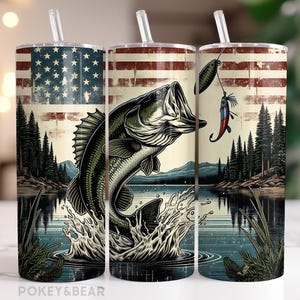 Gobelet de pêche patriotique Wrap 20 oz gobelet skinny sublimation design gobelet poisson rustique Png gobelet basse design transparent téléchargement numérique
