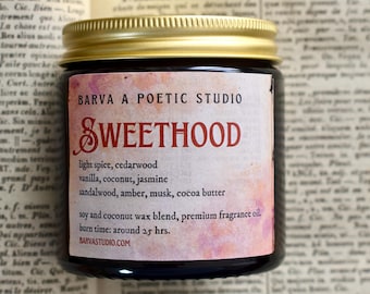 Candela Sweethood in cera di soia e cocco – Dolce e avvolgente profumo